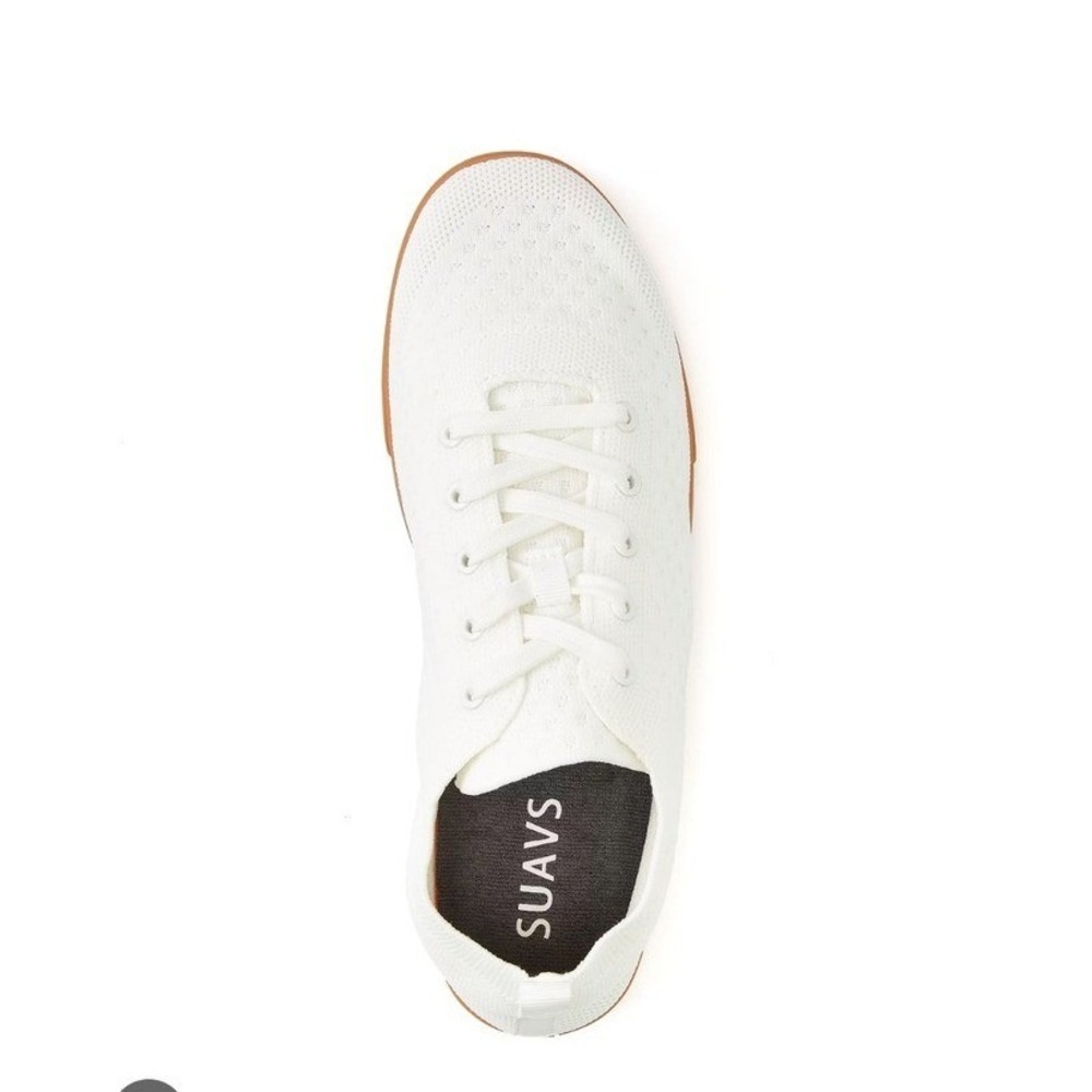 Suavs The Zilker Gum Marshmallow White Knit Casual Sneakers Women Shoes- 8.5